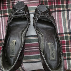 Steve Madden Dark BROWN Open Toe Heels
